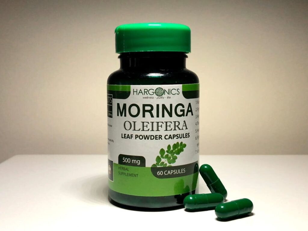 Moringa Oleifera Leaf Powder Capsules